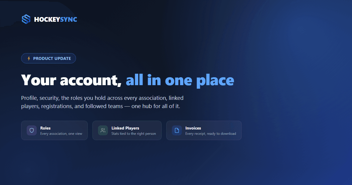 Introducing Your Account Hub: Profile, Roles, and Everything Else in One Place